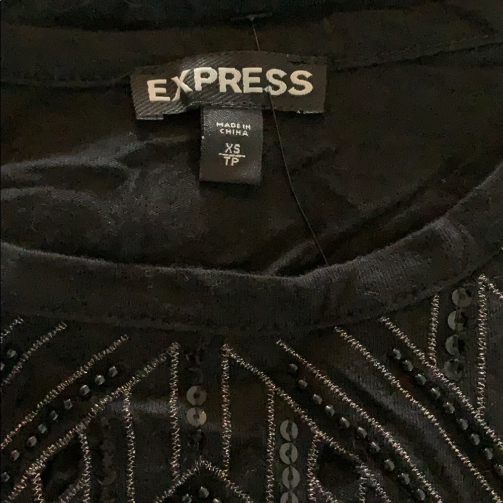Last chance!! Express black crop tank, size xs - Picture 4 of 4
